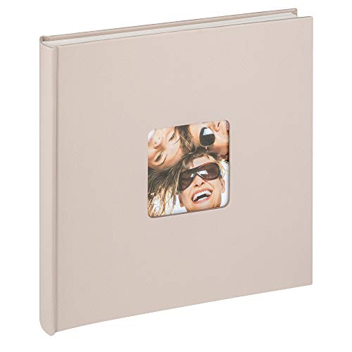 walther design Fotoalbum beige 26 x 25 cm mit Cover-Ausstanzung, Fun FA-205-E von walther design