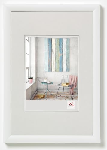 walther design Bilderrahmen weiss 20 x 30 cm Trendstyle Kunststoffrahmen KP030W von walther design