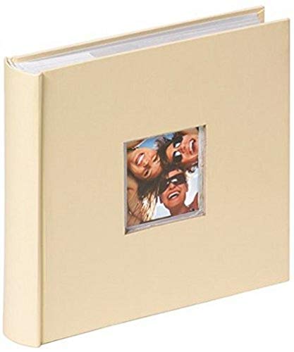 walther design Fotoalbum creme 200 Fotos 10 x 15 cm Memo-Einsteckalbum mit Cover-Ausstanzung, Fun ME-110-H von walther design