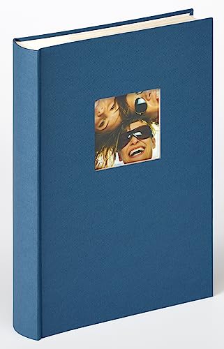 walther design Fotoalbum blau 300 Fotos 10 x 15 cm Memo-Einsteckalbum mit Cover-Ausstanzung, Fun ME-111-L von walther design