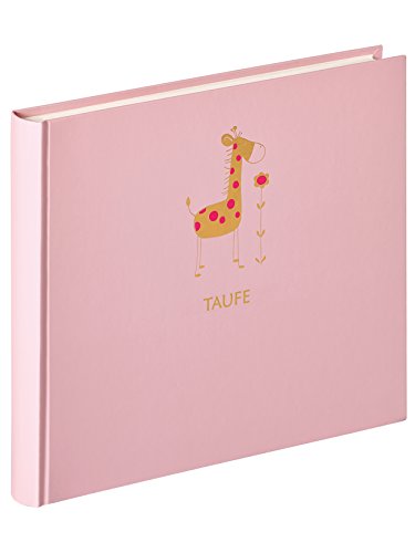 walther design Fotoalbum rosa zur Taufe mit Prägung, Baby Animal MT-148-R von walther design
