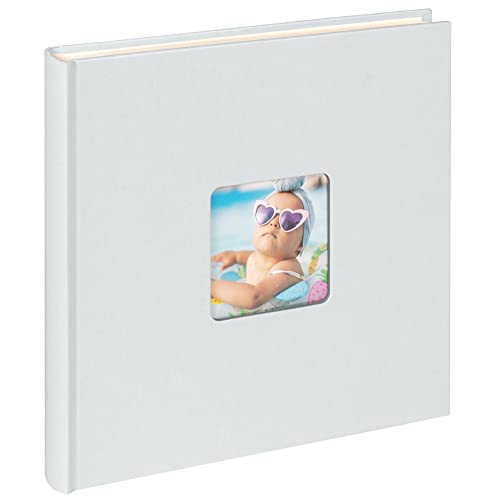 walther design Fotoalbum hellblau 26 x 25 cm Spiralalbum mit Cover-Ausstanzung, Fun SA-108-BL von walther design