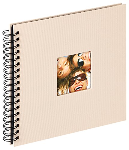 walther design Fotoalbum sand 26 x 25 cm Spiralalbum mit Cover-Ausstanzung, Fun SA-108-C von walther design
