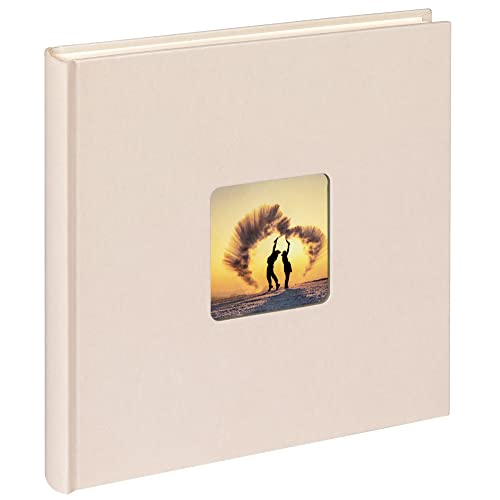 walther design Fotoalbum chamois 26 x 25 cm Spiralalbum mit Cover-Ausstanzung, Fun SA-108-W von walther design