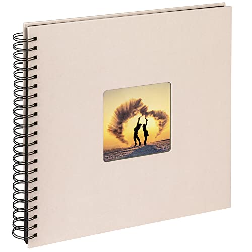 walther design Fotoalbum chamois 30 x 30 cm Spiralalbum mit Cover-Ausstanzung, Fun SA-110-W von walther design
