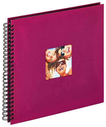 walther design Fotoalbum violett 30 x 30 cm Spiralalbum mit Cover-Ausstanzung, Fun SA-110-Y von walther design