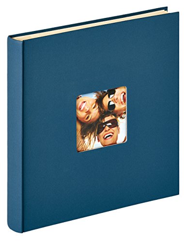 walther design Fotoalbum blau 33 x 34 cm Selbstklebealbummit Cover-Ausstanzung, Fun SK-110-L von walther design