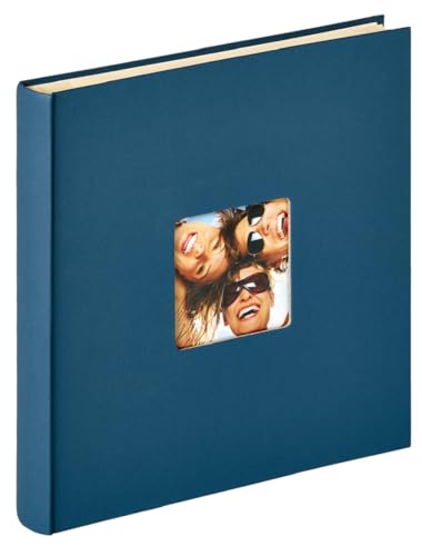 walther design Fotoalbum blau 33 x 34 cm Selbstklebealbummit Cover-Ausstanzung, Fun SK-110-L von walther design