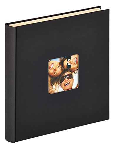 walther design Fotoalbum schwarz 33 x 34 cm Selbstklebealbummit Cover-Ausstanzung, Fun SK-110-B von walther design