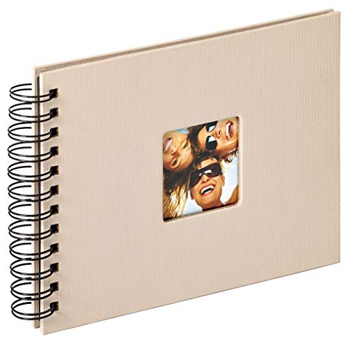 walther design Fotoalbum sand 23 x 17 cm Spiralalbum mit Cover-Ausstanzung, Fun SA-109-C von walther design