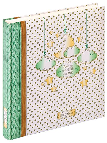 walther design Fotoalbum 28 x 30,5 cm Babyalbum, Baby Stars&Moon / Little Wonder UK-209 von walther design