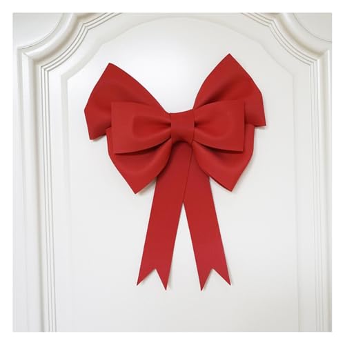 Waltonalice Extra große Schleife Schleifenverzierung für drinnen draußen farbener Kranz Hochzeitszeremonie alle Arten Feiertags-Hintergründen Zuhause Party Zaun DIYMaterialpaket 30 cm rot von Waltonalice