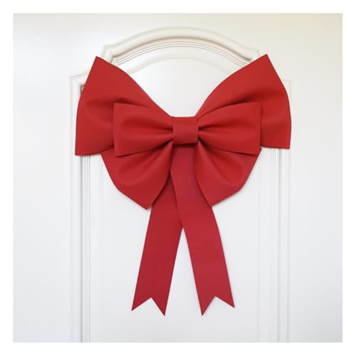 Waltonalice Extra große Schleife Schleifenverzierung für drinnen draußen farbener Kranz Hochzeitszeremonie alle Arten Feiertags-Hintergründen Zuhause Party Zaun DIYMaterialpaket 50 cm rot von Waltonalice