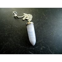 Pendel, Chalcedon, Chalcedonpendel, Blau, Silber, Spitzpendel, Schamane, Wicca, Esoterik Pendel, Chalcedon, Chalcedonpendel, Blau, Silber, Spitzpendel, Schamane, Wicca, Esoterik von WaltrautvonRoda