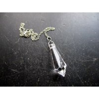 Pendel, Spitzpendel, Facettiert, Kristallglas, Schimmernd, Metall, Wicca von WaltrautvonRoda