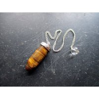 Pendel, Spitzpendel, Tigerauge, Silber, Wicca, Schamane Pendel, Spitzpendel, Tigerauge, Silber, Wicca, Schamane von WaltrautvonRoda