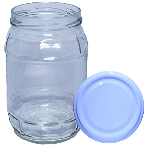 720 ml Einweckgläser mit Deckel weiß Einmachgläser Vorratsgläser Einmachglas Weck (Menge: 16 Stück) von Wamat