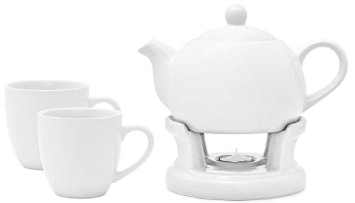 Wamat Teekanne Stövchen Set + Teetassen außergewöhnlich schlicht modern Design Neu (Modell: 3) von Wamat