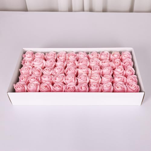 1 Box mit 50 Stück Seifenrosen,Seifenblumenbox Rose Soap Blumen in GeschenkBox,Künstliche Rosenköpfe,Seifenblumen Badeseife Rosenblüte mit Sockel,für Jahrestag Geburtstag Valentinstag,Hell-Pink 1 Box mit 50 Stück Seifenrosen,Seifenblumenbox Rose Soap Blumen in GeschenkBox,Künstliche Rosenköpfe,Seifenblumen Badeseife Rosenblüte mit Sockel,für Jahrestag Geburtstag Valentinstag,Hell-Pink von Wambere