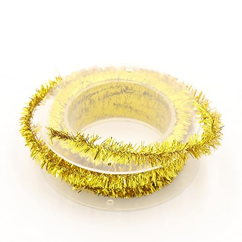 1 Rollen 1.5 Meter Weihnachten Lametta Girlande, Weihnachten Girlande Glänzend Lametta Metallische Lametta Girlanden für Christbaumschmuck Weihnachtsbaum Kranz Festliches Hochzeit Party,Golden A 1 Rollen 1.5 Meter Weihnachten Lametta Girlande, Weihnachten Girlande Glänzend Lametta Metallische Lametta Girlanden für Christbaumschmuck Weihnachtsbaum Kranz Festliches Hochzeit Party,Golden A von Wambere