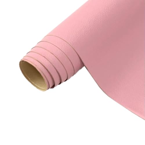 1 Stück Kunstleder Selbstklebend Lederflicken Selbstklebend Leder Reparatur Selbstklebend Leder Patch Kunstleder Flicken Lederaufnäher für Autositze Sofas Möbel Taschen,Rosa,60x137cm von Wambere