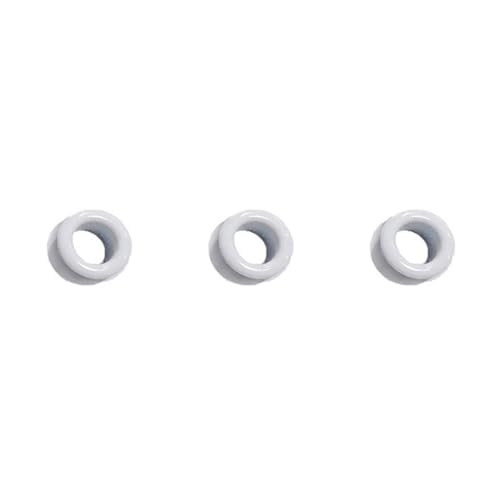 100 Satz Farben Ösen Set Inklusive Ösen und Abstandshalter Verschiedene Innendurchmesser für Schuhe,Kleidung,Ledertaschen und DIY Handwerksprojekte,Leder Handwerk Stoff Planen,Weiß,4mm von Wambere