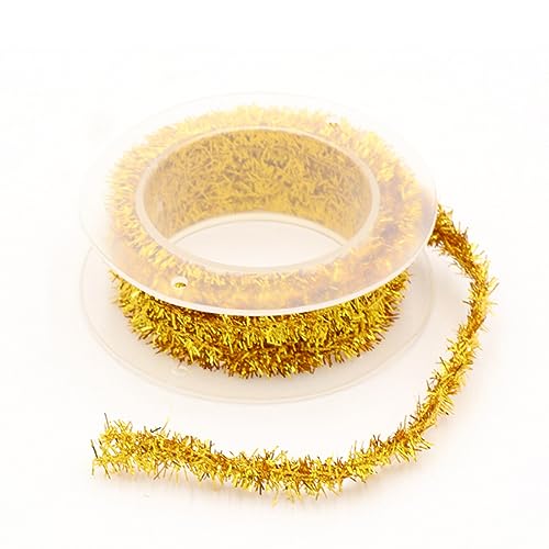 3 Rollen 1.5 Meter Weihnachten Lametta Girlande, Weihnachten Girlande Glänzend Lametta Metallische Lametta Girlanden für Christbaumschmuck Weihnachtsbaum Kranz Festliches Hochzeit Party,Gold 3 Rollen 1.5 Meter Weihnachten Lametta Girlande, Weihnachten Girlande Glänzend Lametta Metallische Lametta Girlanden für Christbaumschmuck Weihnachtsbaum Kranz Festliches Hochzeit Party,Gold von Wambere