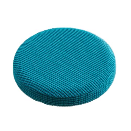 4 Stück Runder Hockerbezug Stuhl Staubabdeckung Elastizität Hocker Bezug Drehstuhlhockerbezug Waschbar Hocker überzug Hocker Schonbezüge für 30-40cm Runder Hocker Durchmesser,Dunkelblau von Wambere