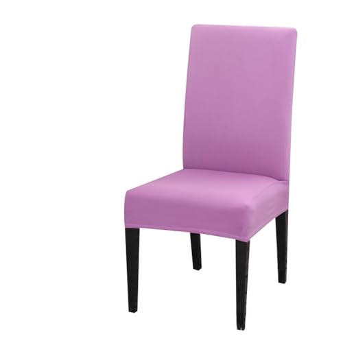 6 Stück Stuhlhussen,Universal Stretch Stuhlhussen,Stretch Stuhlhussen für Esszimmerstühle,Abnehmbarer Waschbarer Stühle Schutz,für Bankett Hochzeit Party Hotel Esszimmer Dekorieren,Helles Lila von Wambere