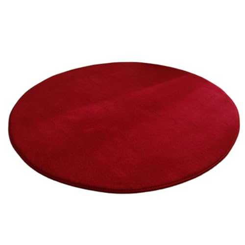 Runder Teppich aus Korallensamt,Rutschfester Waschbare Hundeteppich,Schlafzimmer Teppich,Flur Teppich Duschvorleger Fussmatten,für Esszimmer Schlafzimmer Bettvorleger Wohnzimmer,Weinrot,40cm Runder Teppich aus Korallensamt,Rutschfester Waschbare Hundeteppich,Schlafzimmer Teppich,Flur Teppich Duschvorleger Fussmatten,für Esszimmer Schlafzimmer Bettvorleger Wohnzimmer,Weinrot,40cm von Wambere