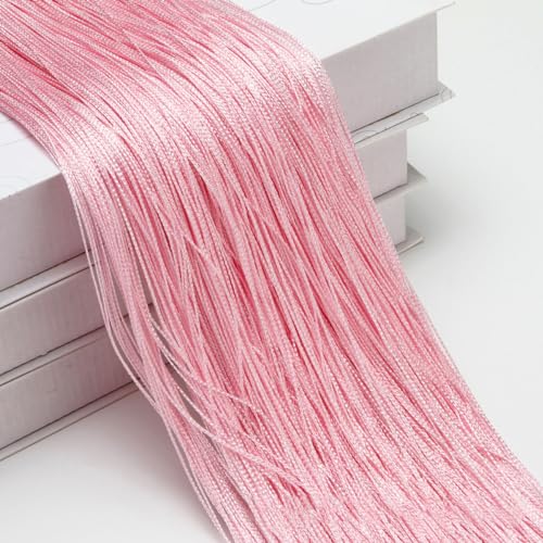 Wambere 1 Stück 1m × 2m Fadenvorhang Linienvorhang Türvorhang Hintergrundvorhang Seilvorhang Schnur Vorhang Gardine Curtain für Fensterdekoration Raumteiler Dekoration Feiertagsdekoration,Rosa von Wambere