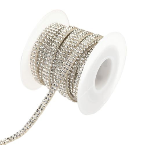 Wambere 5mm x 5m Strassband Selbstklebend Kristall Selbstklebendes Strassstreifen Diamantband Glitterband Dekoband Zierband für DIY Kunsthandwerk Hochzeit Geburtstag Geschenkdekoration,Weiß Wambere 5mm x 5m Strassband Selbstklebend Kristall Selbstklebendes Strassstreifen Diamantband Glitterband Dekoband Zierband für DIY Kunsthandwerk Hochzeit Geburtstag Geschenkdekoration,Weiß von Wambere