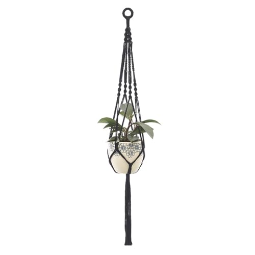 Wambere Makramee Blumenampel Boho Deko Baumwollseil Blumentopfhalter Hängeampel Blumenampeln Zum Aufhänge für Blumentöpfe und Pflanzen Außen Garten Balkon Fenster,Farbe20 von Wambere