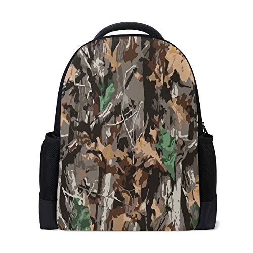 Militärischer Rucksack für Laptops, für Schule, Bücher, Tarnmuster, Outdoor, Business, Wandern, Rucksäcke für Studenten, Damen, Herren von Wamika