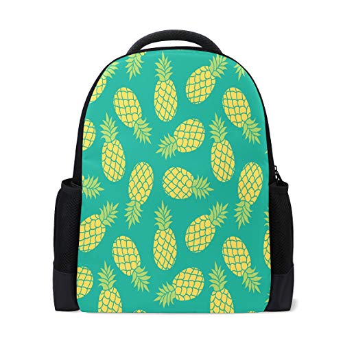 Rucksack, gelb, Tropische Ananas, für Reisen, Laptop, Schule, Bücher, Tasche, Sommer, Obst, lässig, Tagesrucksack, Outdoor, Business, Wandern, Camping, Schultertaschen für Studenten, Damen, Herren von Fender