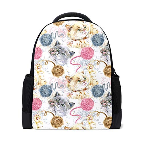 Rucksack mit niedlichem Kätzchen, Katze, Reisen, Laptop, Schule, Buchtasche, lustige Tiere, Kätzchen, Outdoor, Business, Wandern, Rucksäcke für Studenten, Frauen, Herren von Wamika