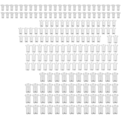 200 Stück Nietmuttern, Aluminium M3 M4 M5 M6 Nietmutter-Sortiment-Kit, Flachkopf-Vertikalkorn-Nietmutter-Einsatzmutter-Befestigungsteile, für Industrieprodukte von WanRomJun