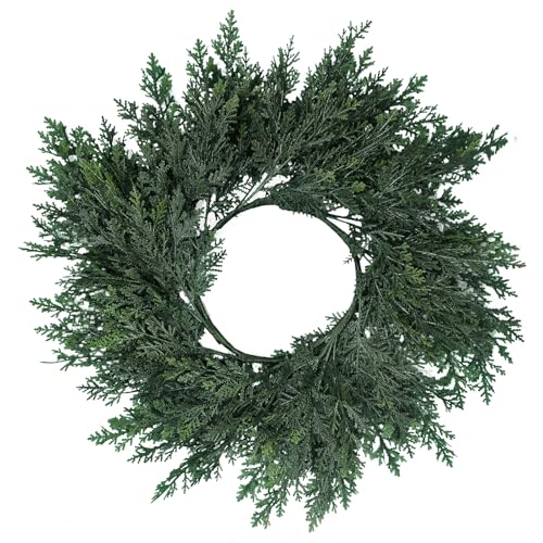 Wanameily 45 cm türkranz Weihnachten türkranz Christmas Decorations weihnachtsdeko Kranz aus Zypressen türkranz ganzjährig von Wanameily