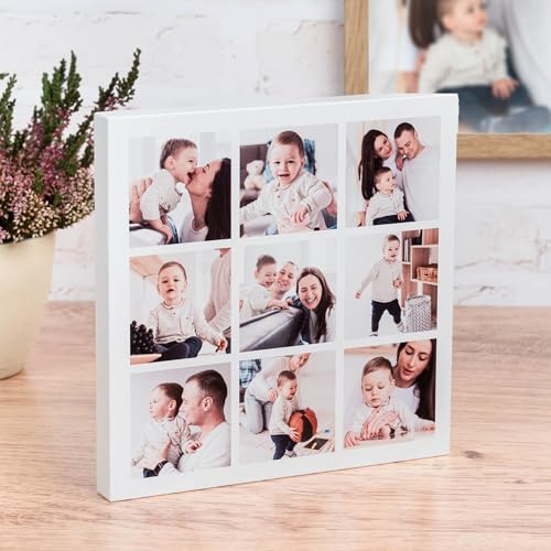 Wanapix | Foto auf Holzblock 15x10 | Farbe Weiß | Block personalisiert auf 1 Seite | Ideal als dekorativer Bilderrahmen | Holzblock mit Fotoaufdruck | Fotoblock aus Holz Wanapix | Foto auf Holzblock 15x10 | Farbe Weiß | Block personalisiert auf 1 Seite | Ideal als dekorativer Bilderrahmen | Holzblock mit Fotoaufdruck | Fotoblock aus Holz von Wanapix