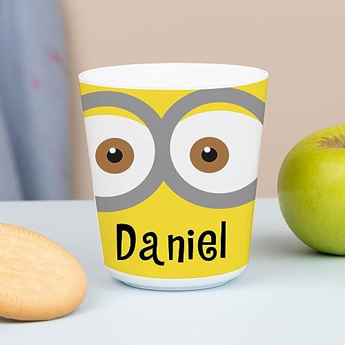 Wanapix | Kunststoffbecher mit Namen für Kinder | Unzerbrechlicher Trinkbecher Personalisierter | Schule/Kindergarten| BPA freier | 235ml | Bob von Wanapix