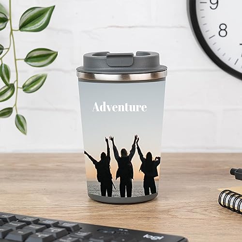 Wanapix | Personalisierter Thermosbecher 350 ml | Kaffeebecher mit Foto und Text | Coffee to go | BPA-fre | Rostfreier Stahl | 100% Personalisiert Grau Wanapix | Personalisierter Thermosbecher 350 ml | Kaffeebecher mit Foto und Text | Coffee to go | BPA-fre | Rostfreier Stahl | 100% Personalisiert Grau von Wanapix