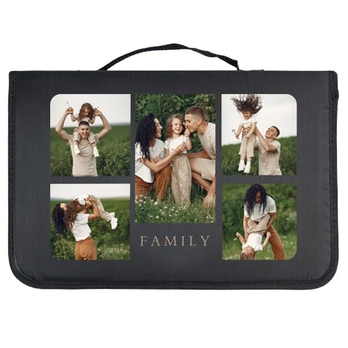 Wanapix | Personalisiertes BBQ-Set | Enthält 6 Ubehörteile (2 Messer, Schärfer, Tranchiermesser,Zange,Bambusbrett) | Family von Wanapix