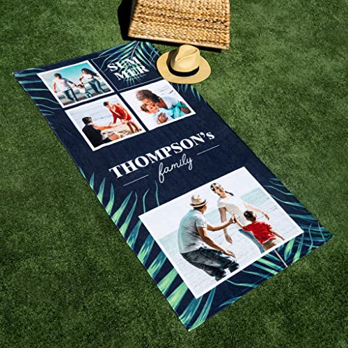 Wanapix | Personalisiertes Handtuch mit Fotocollage | 100x200 cm | Personalisiertes Strandtuch | Bade- und Poolhandtücher | Waschmaschinengeeignet | Collage Tropical Wanapix | Personalisiertes Handtuch mit Fotocollage | 100x200 cm | Personalisiertes Strandtuch | Bade- und Poolhandtücher | Waschmaschinengeeignet | Collage Tropical von Wanapix