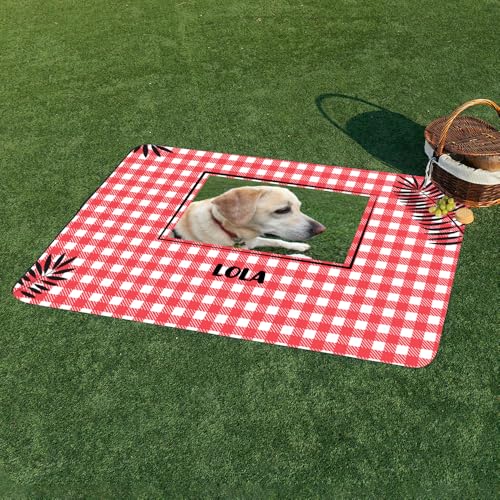Wanapix | Picknickdecke 140x95 cm | Personalisiert mit Foto und Text | Wasserdicht | Inklusive Tragegurt mit Griff | Decke für Garten, Strand oder Park | Karo 1 Foto Wanapix | Picknickdecke 140x95 cm | Personalisiert mit Foto und Text | Wasserdicht | Inklusive Tragegurt mit Griff | Decke für Garten, Strand oder Park | Karo 1 Foto von Wanapix