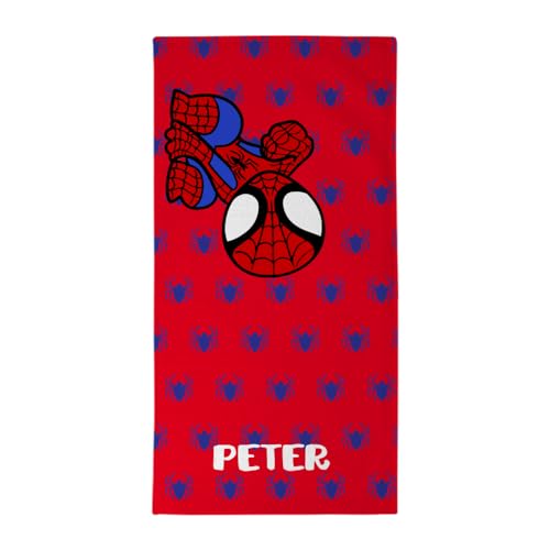 Wanapix | Rechteckiges Handtuch mit Ihrem Namen | 100x200 cm | Personalisiertes Strandtuch | Bade- und Poolhandtücher | Waschmaschinengeeignet | Spinne Held Wanapix | Rechteckiges Handtuch mit Ihrem Namen | 100x200 cm | Personalisiertes Strandtuch | Bade- und Poolhandtücher | Waschmaschinengeeignet | Spinne Held von Wanapix