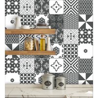 Fliesenaufkleber "Patchwork New York", 12 Stück von WandAkzenteShop