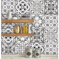 Fliesenaufkleber "Patchwork Valencia", 10 Stück von WandAkzenteShop