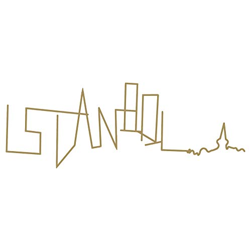 Istanbul - Wandaufkleber Wandtattoo Türkei Sticker Aufkleber - erhältlich in vielen Farben (Gold, 100 x 35 cm) von WandFactory