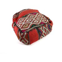 Vintage Sitzkissen - Bodenkissen Kelim Traditioneller Kissenbezug Ohne Füllung Wolle Persien Handgewebt 1990Er | 1 von Wandabazaa