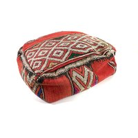 Vintage Sitzkissen - Bodenkissen Kelim Traditioneller Kissenbezug Ohne Füllung Wolle Persien Handgewebt 1990Er | 2 von Wandabazaa